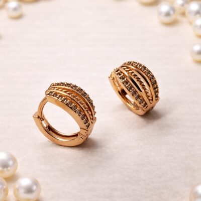 Layered Luxe Huggie Earrings