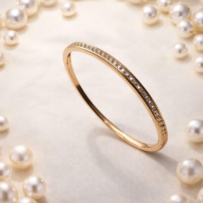 Crystal Line Gold Kada