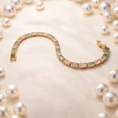 Pastel Crystal Tennis Bracelet